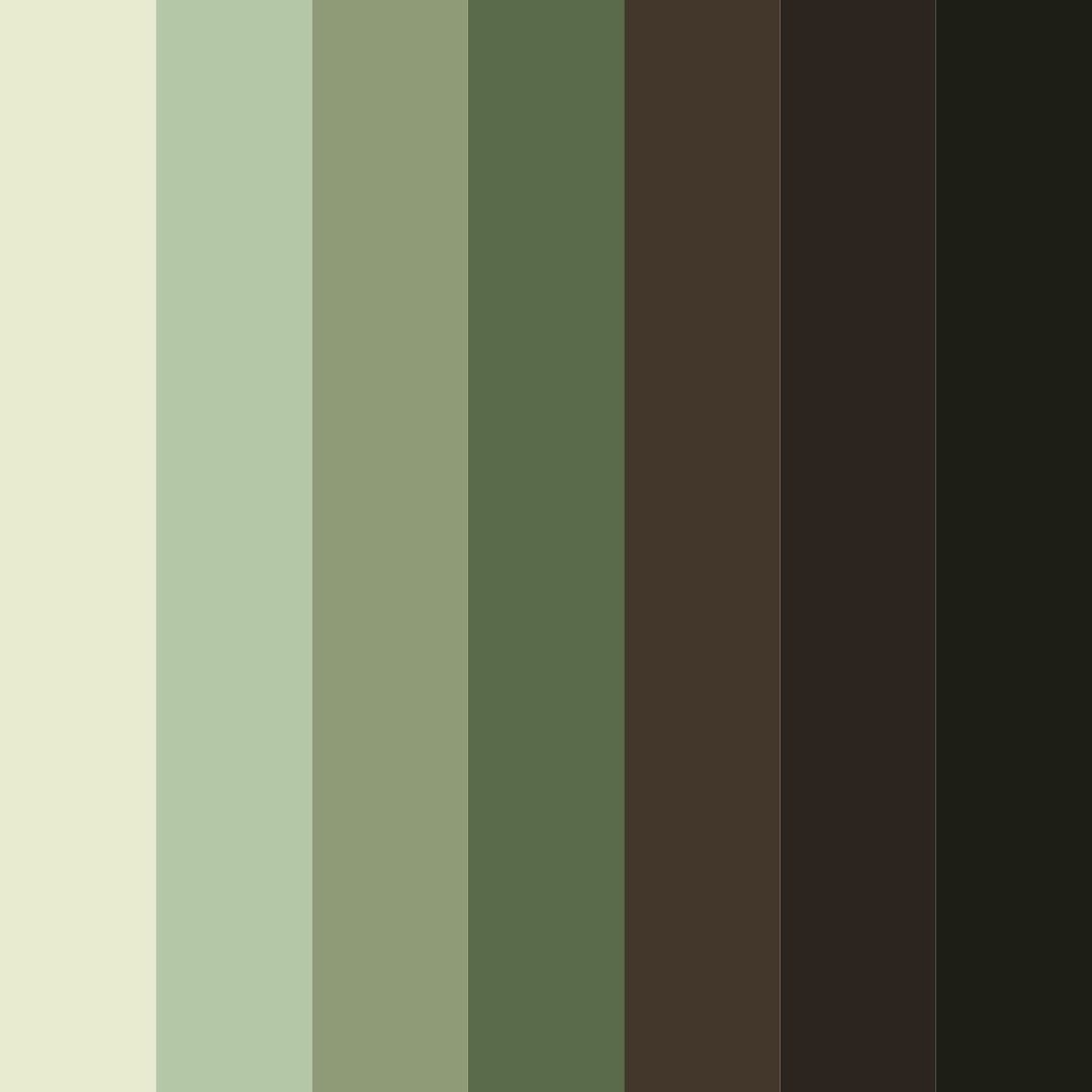 Download whispers of the forest color palette PNG image (square)