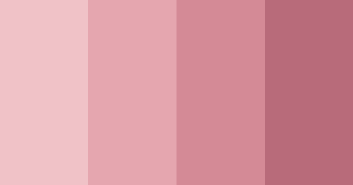 Download dusty rose shades color palette PNG image (landscape)