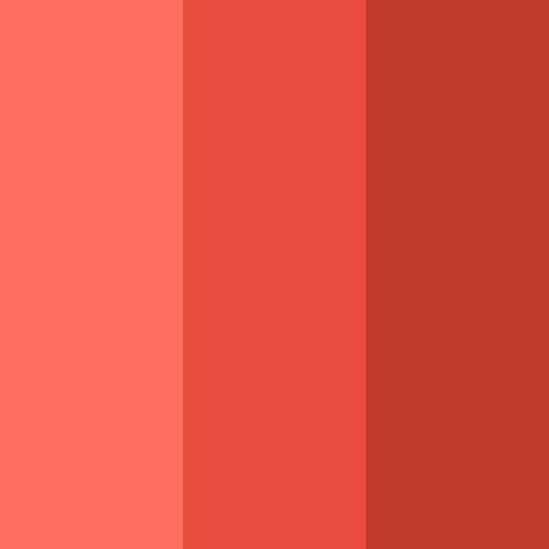 Download vibrant red delight color palette PNG image (square)