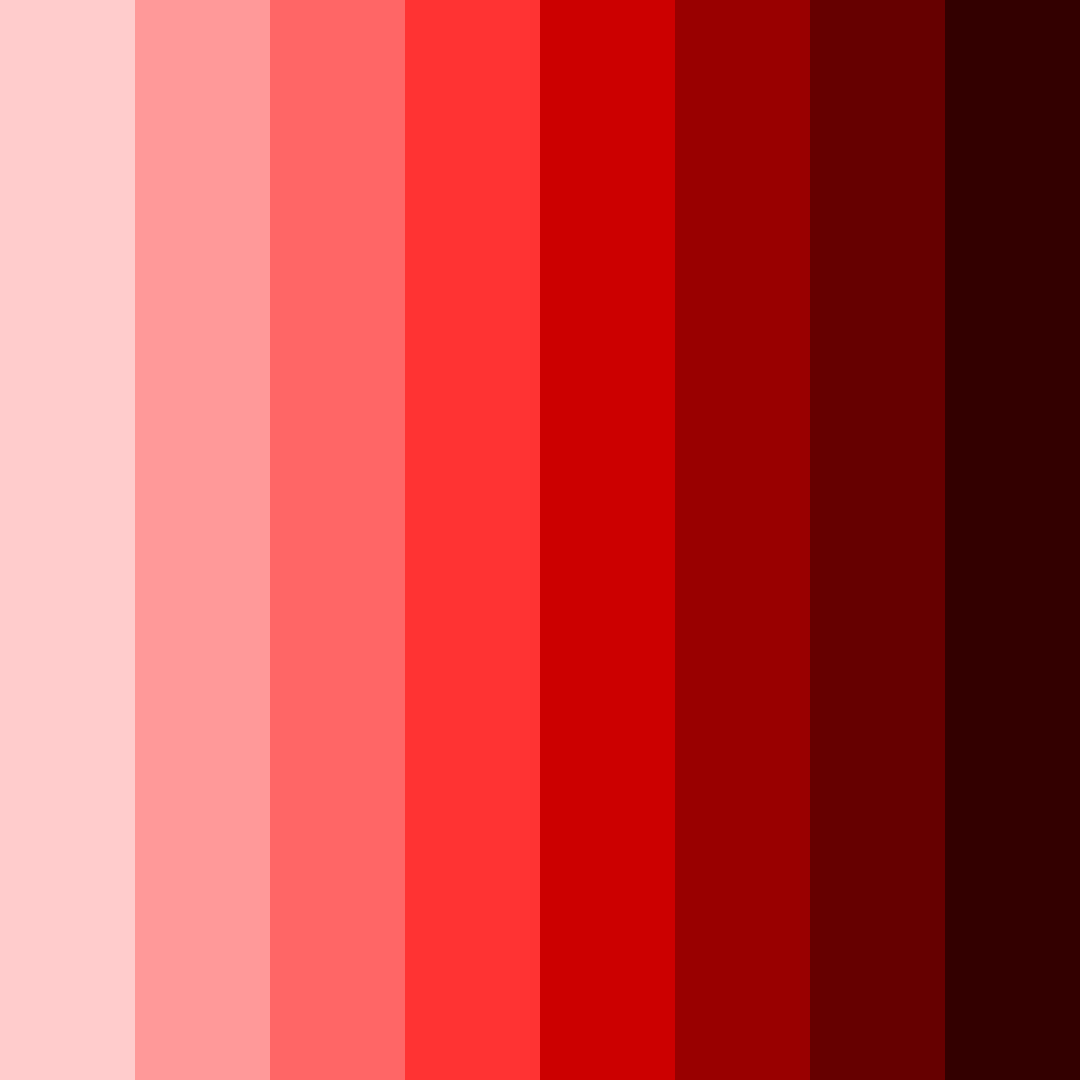 Download vibrant red shades color palette PNG image (square)