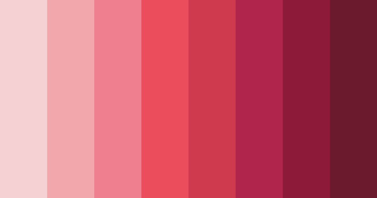 Download soft red color palette PNG image (landscape)