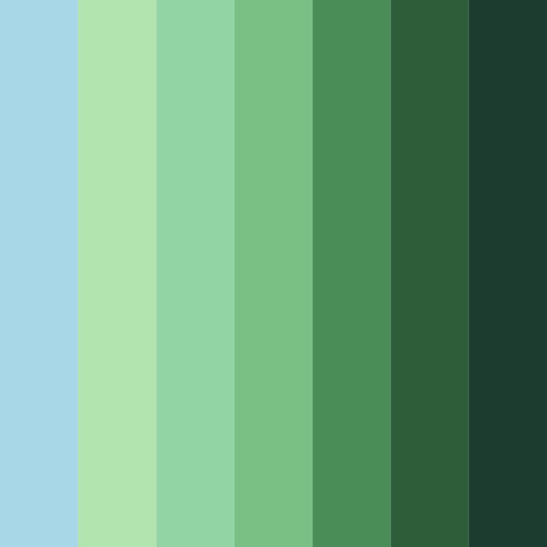 Download dark blue and vibrant green color palette PNG image (square)