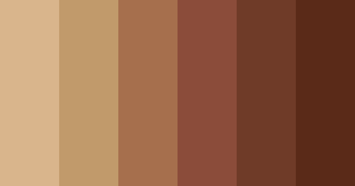 Download medium brown shades color palette PNG image (landscape)