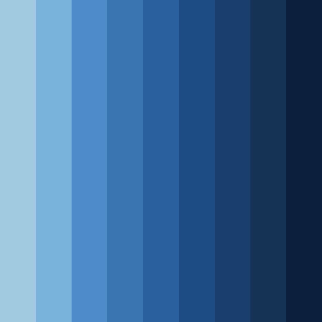 Download cobalt cascade color palette PNG image (square)