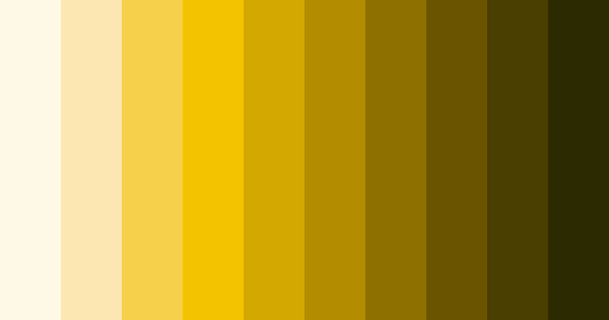 Download industrial yellow shades color palette PNG image (landscape)