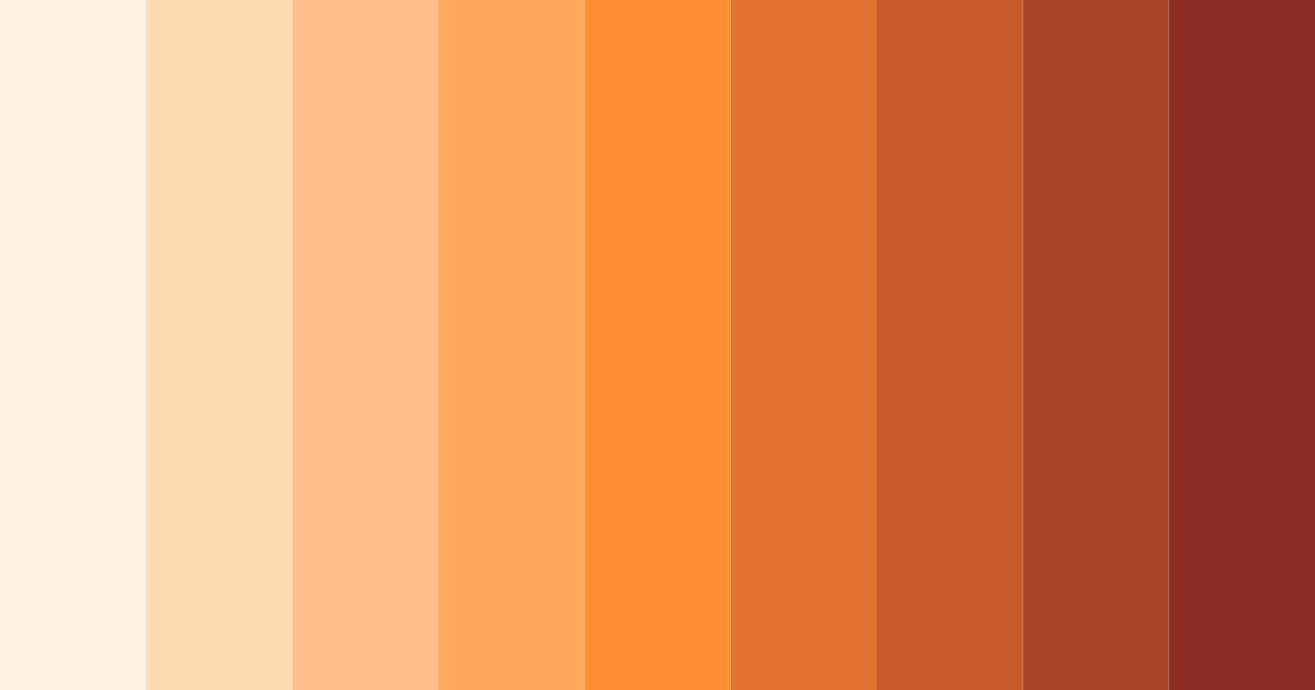 Download peach sunset color palette PNG image (landscape)