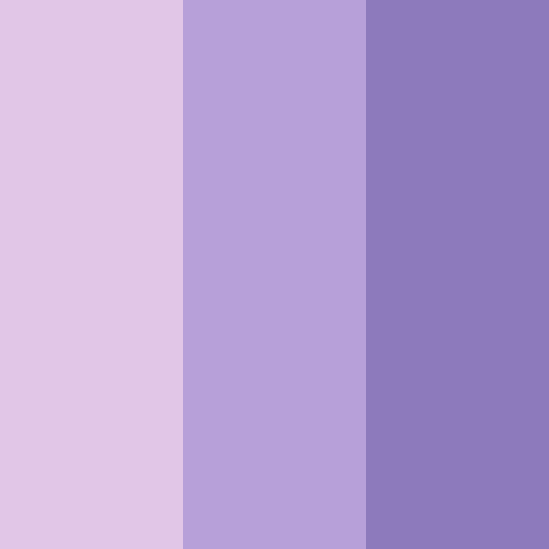 Download whimsical lilac dream color palette PNG image (square)