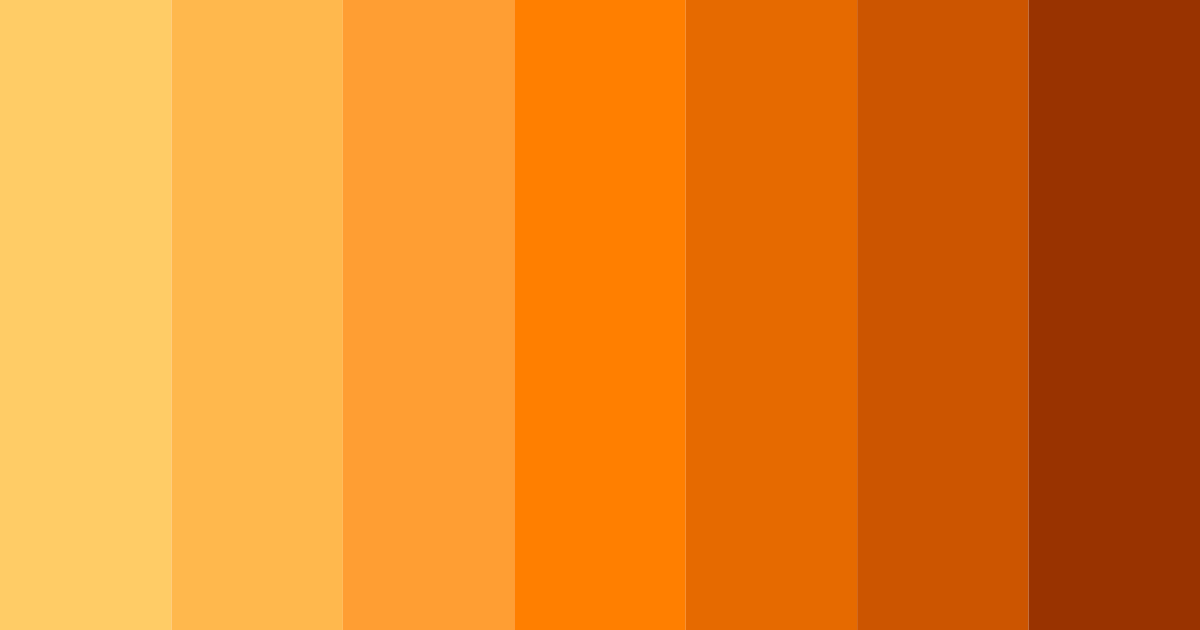 Download electric orange burst color palette PNG image (landscape)