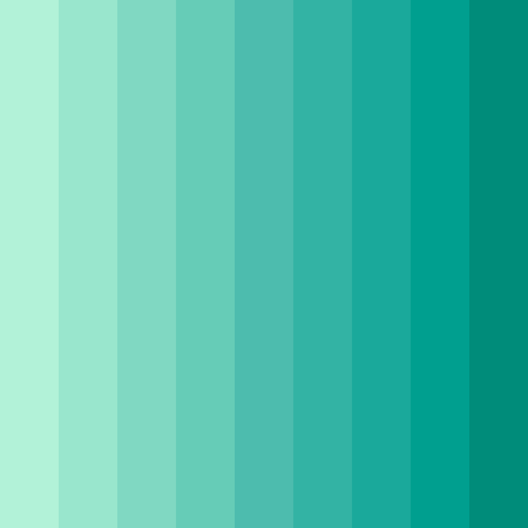 Download minty fresh color palette PNG image (square)