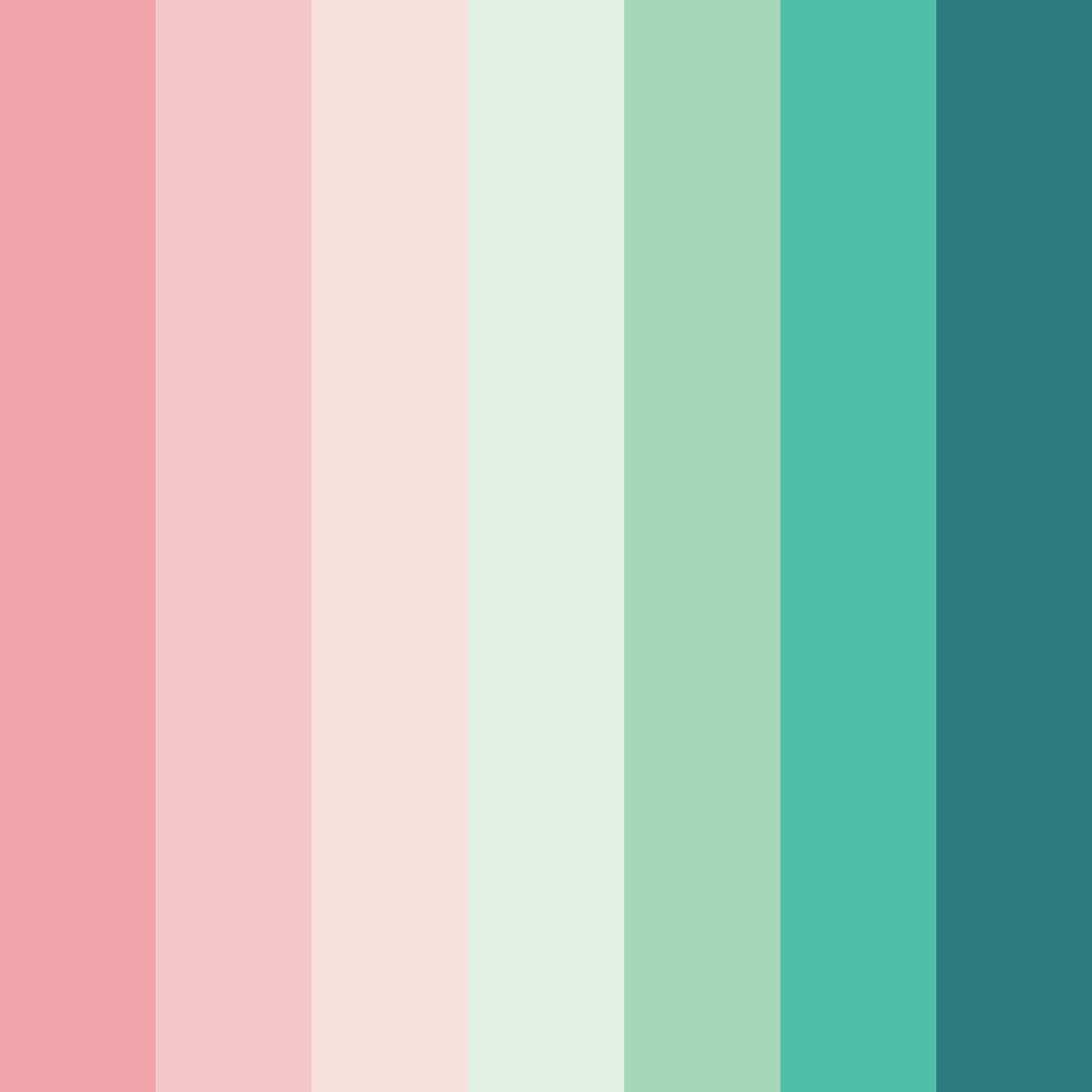 Download serene blossoms color palette PNG image (square)