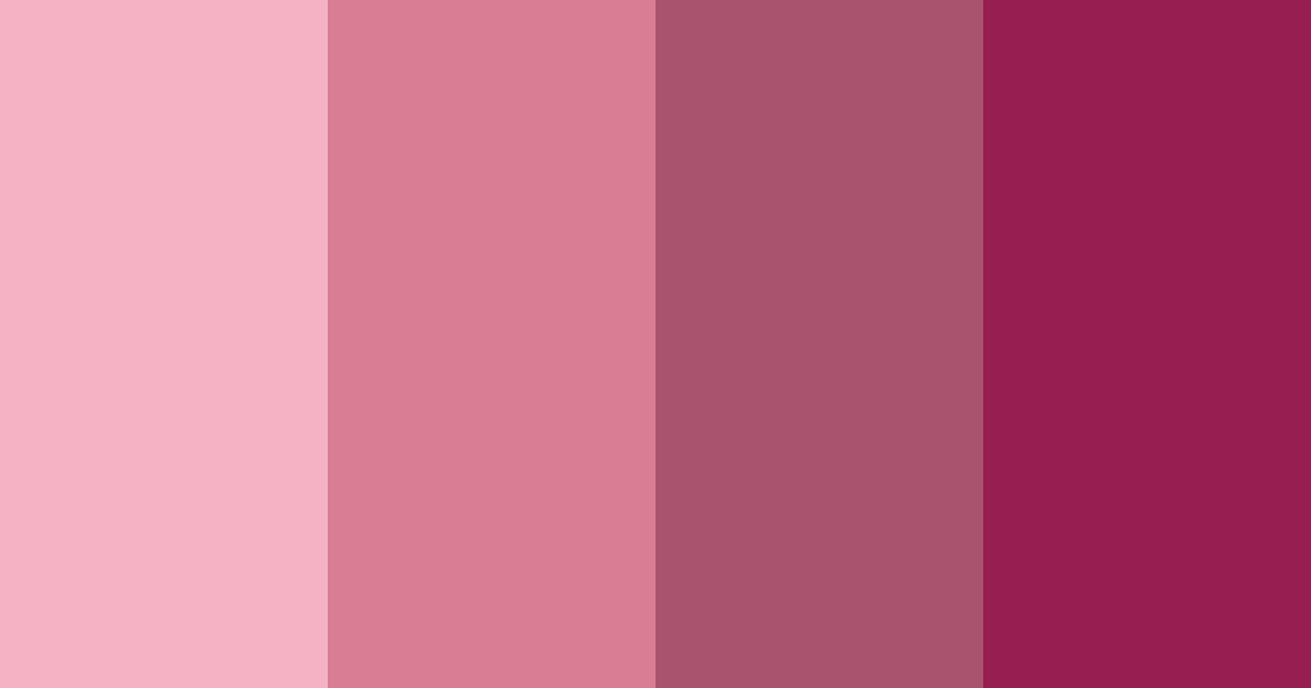Download blushing rosewood color palette PNG image (landscape)