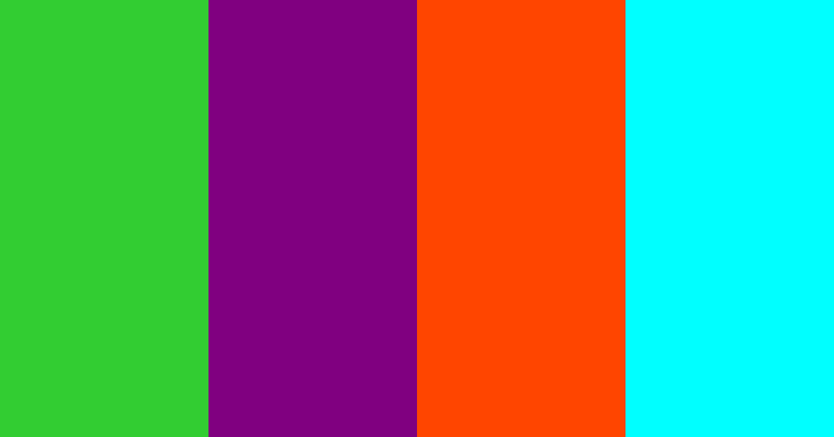 Download lime purple orange cyan color palette PNG image (landscape)