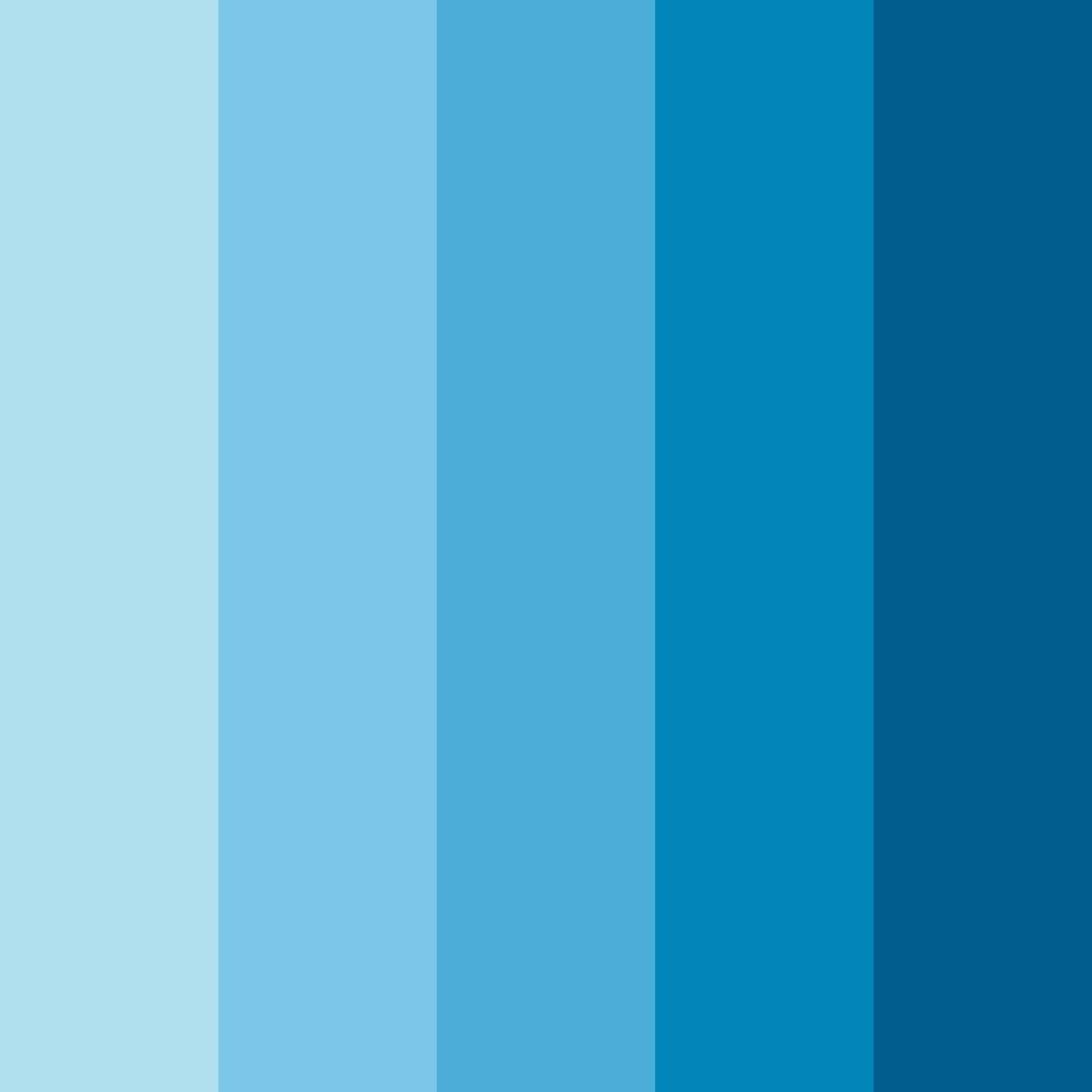 Download blue ocean color palette PNG image (square)