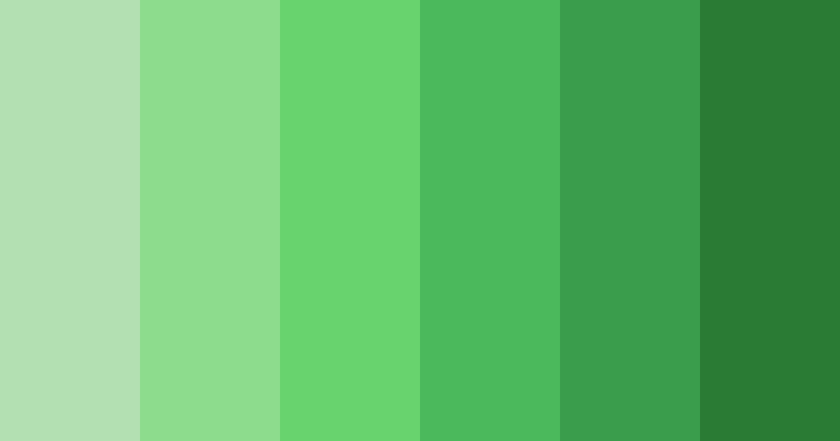 Download summer green color palette PNG image (landscape)