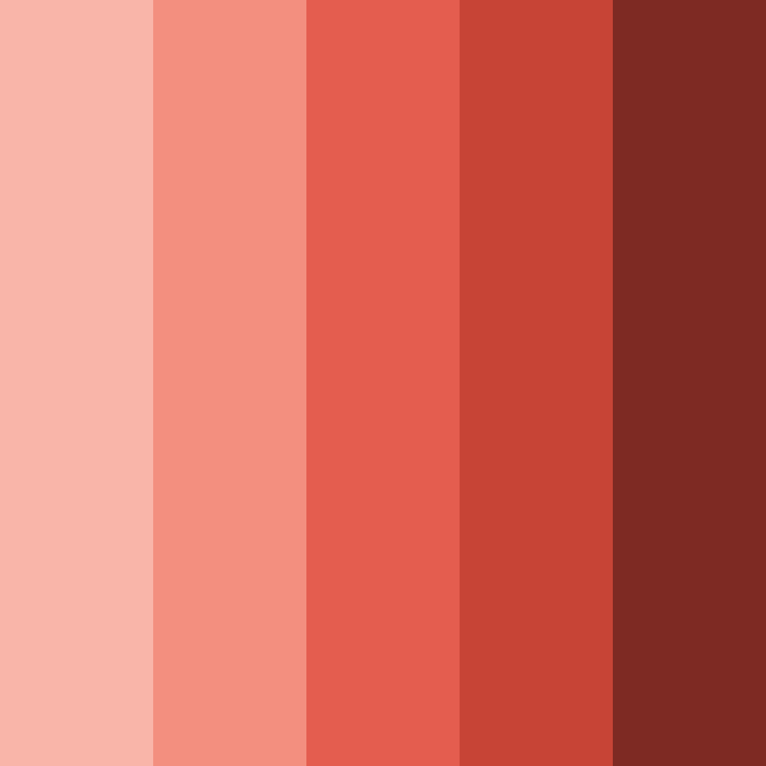 Download autumn leaf red color palette PNG image (square)