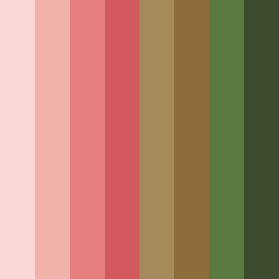 Download red harmony color palette PNG image (square)