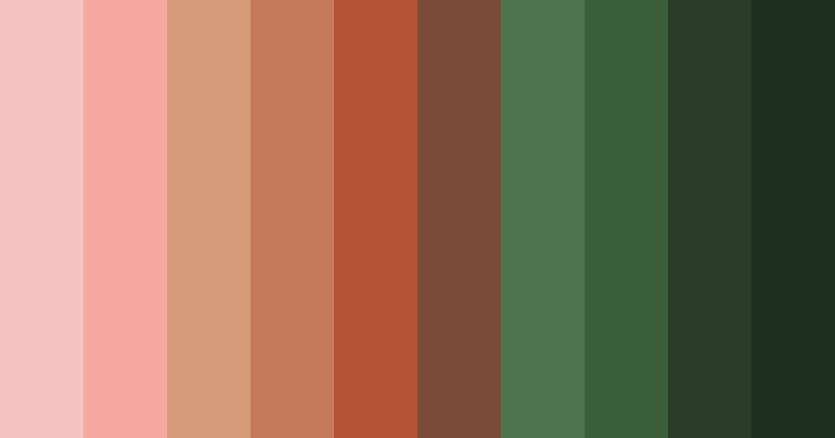 Download rustic grove harmony color palette PNG image (landscape)