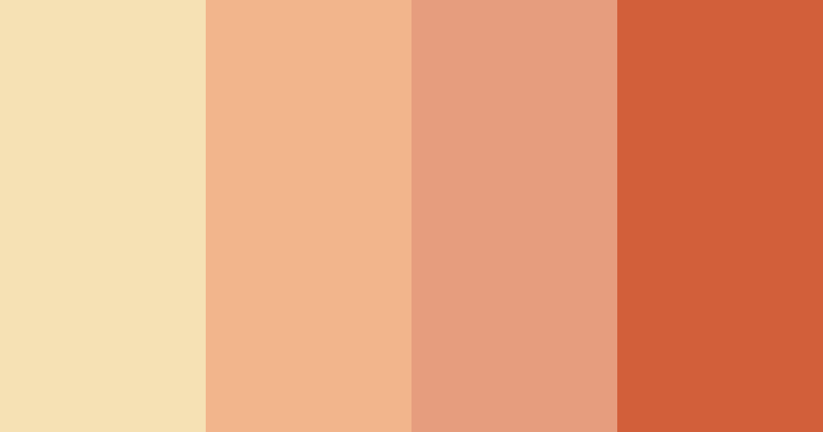 Download peach cake color palette PNG image (landscape)