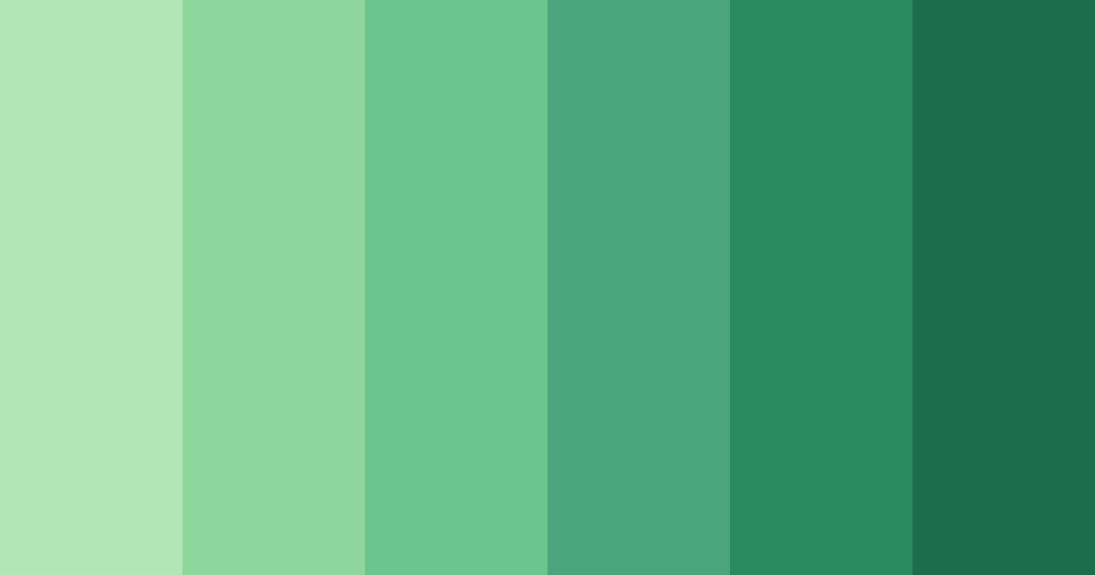 Download dark green shades color palette PNG image (landscape)