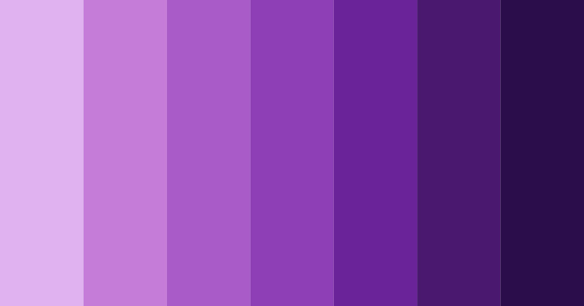 Download vibrant violet color palette PNG image (landscape)
