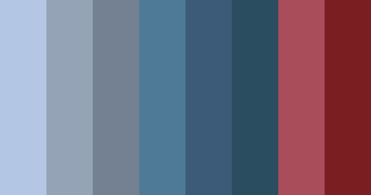 Download deep blue ember color palette PNG image (landscape)