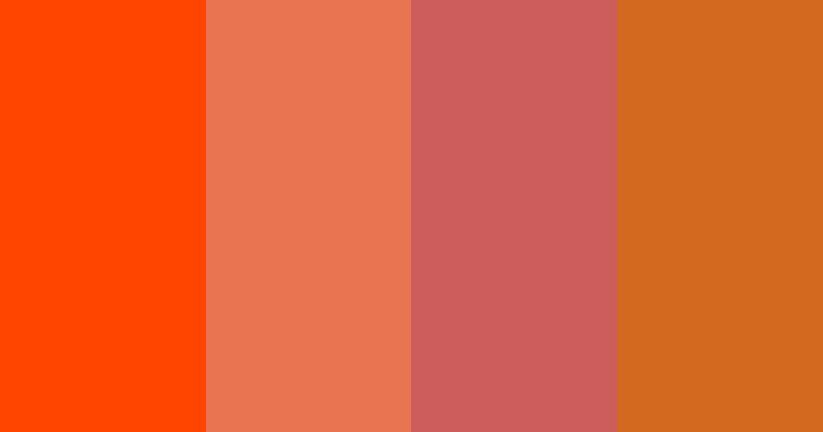 Download autumn blaze color palette PNG image (landscape)