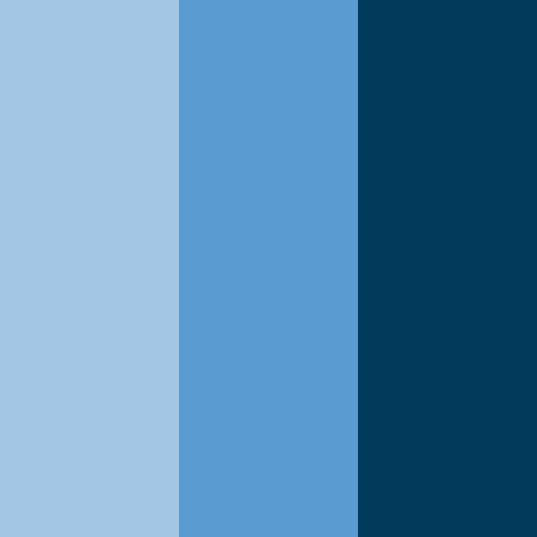 Download deep blue shades color palette PNG image (square)