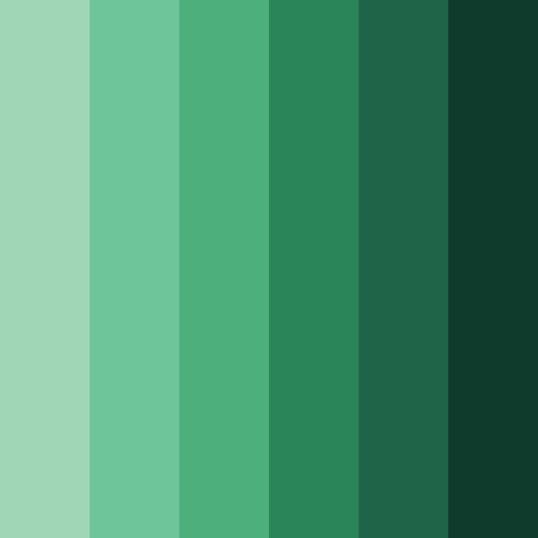 Download emerald oasis color palette PNG image (square)