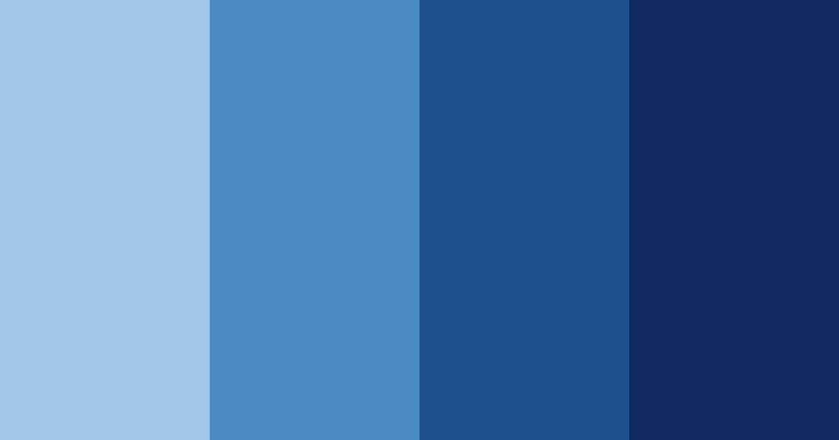 Download dark blue shades color palette PNG image (landscape)