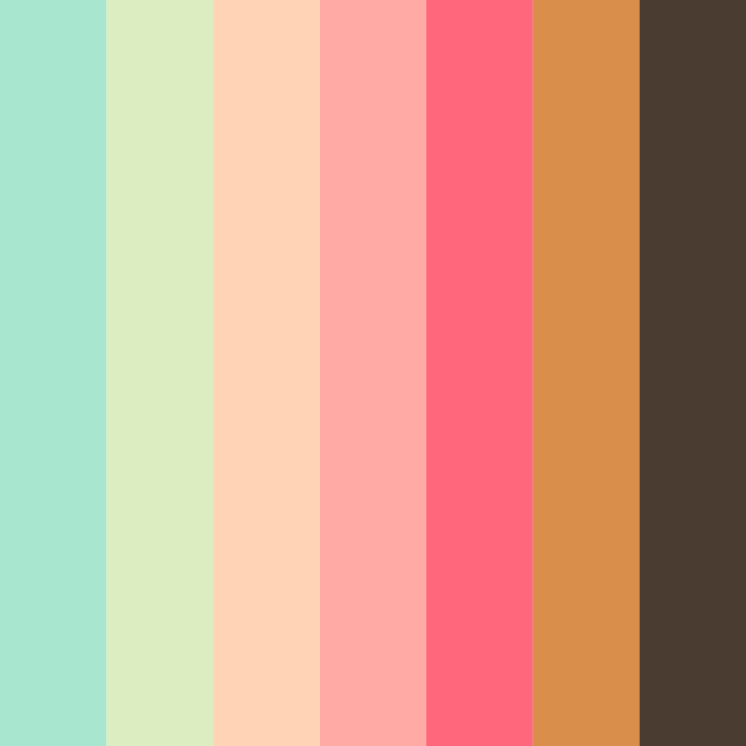 Download emerald reverie color palette PNG image (square)