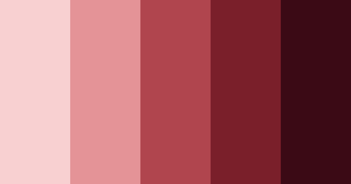 Download vivid burgundy shades color palette PNG image (landscape)