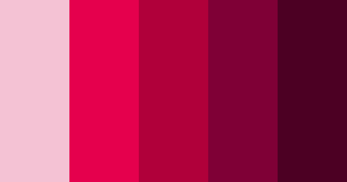 Download raspberry bliss color palette PNG image (landscape)