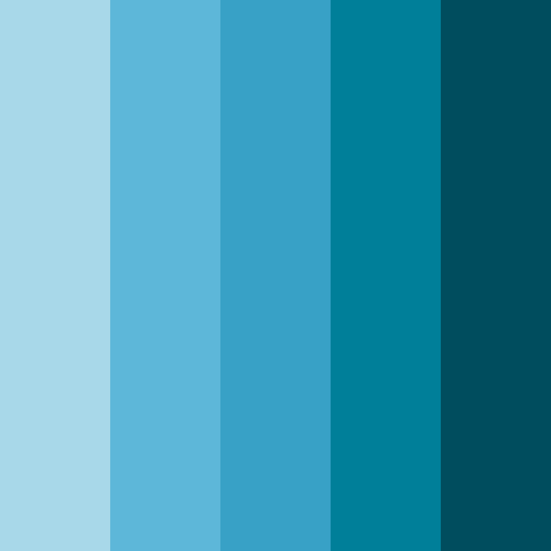Download tidal serenity color palette PNG image (square)