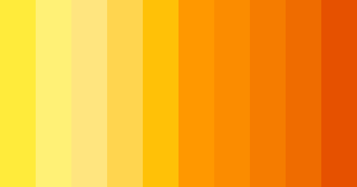 Download sunset citrus burst color palette PNG image (landscape)