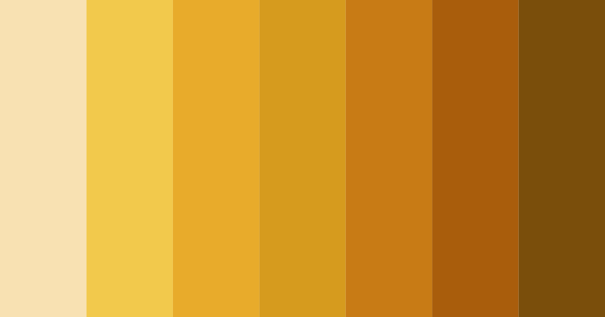 Download golden harmony color palette PNG image (landscape)