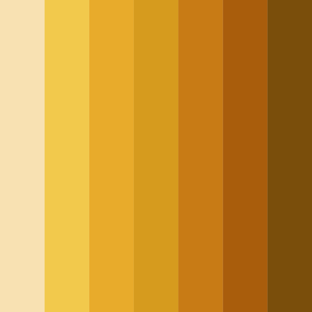 Download golden harmony color palette PNG image (square)