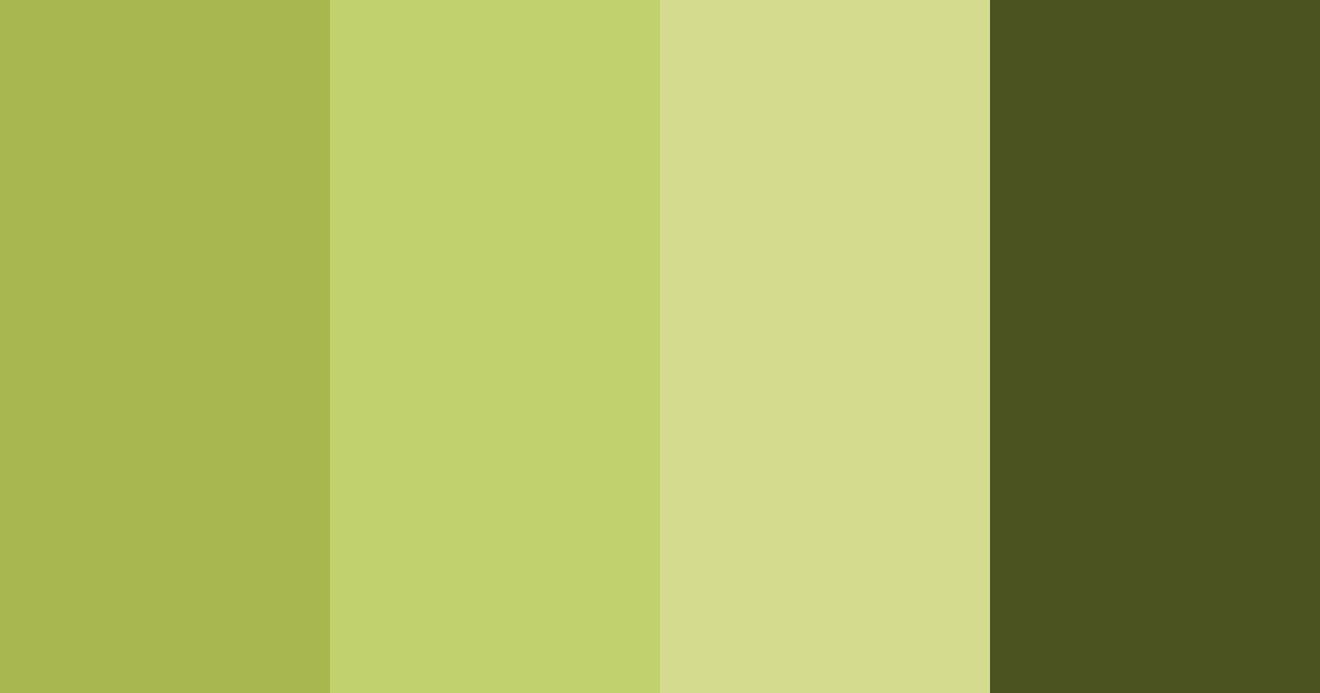 Download olive green color palette PNG image (landscape)