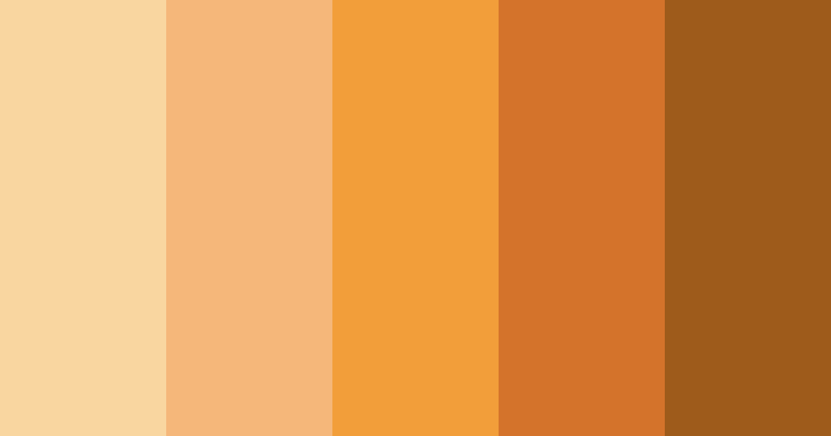 Download ginger spice harmony color palette PNG image (landscape)