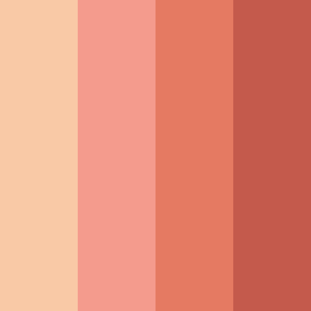 Download sunset blush color palette PNG image (square)