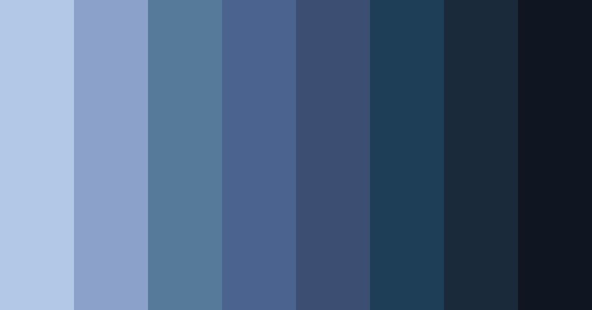 Download dark blue autumn color palette PNG image (landscape)