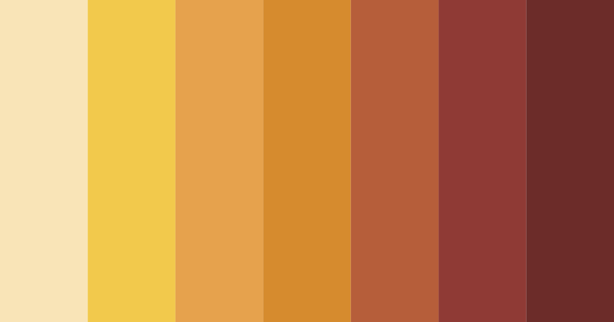 Download autumn orange color palette PNG image (landscape)