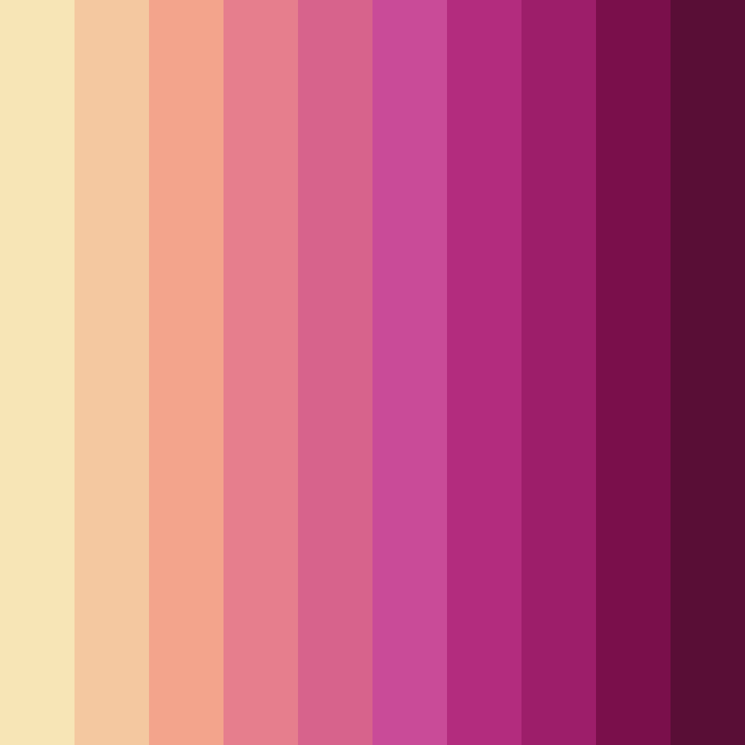 Download blossom inferno color palette PNG image (square)