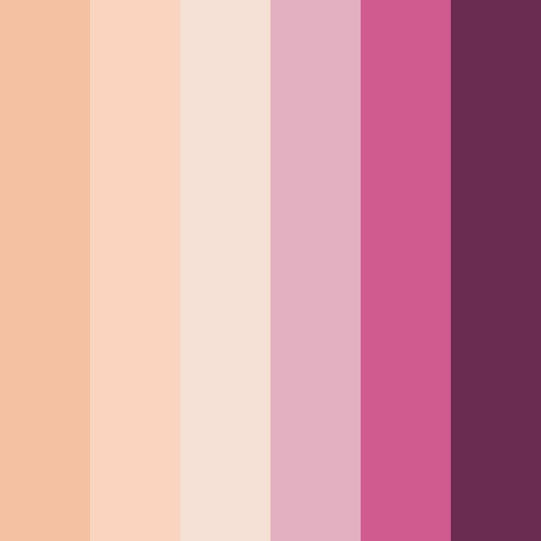 Download blush blossom dreamscape color palette PNG image (square)