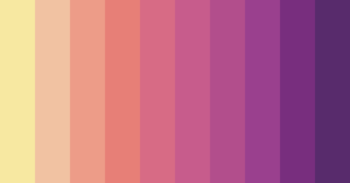 Download shades of pink color palette PNG image (landscape)