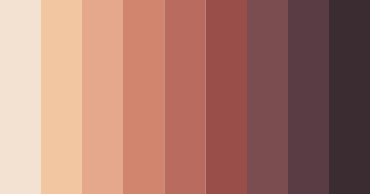 Download warm terracotta color palette PNG image (landscape)