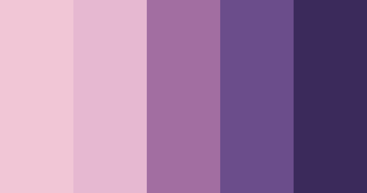 Download shades of purple color palette PNG image (landscape)