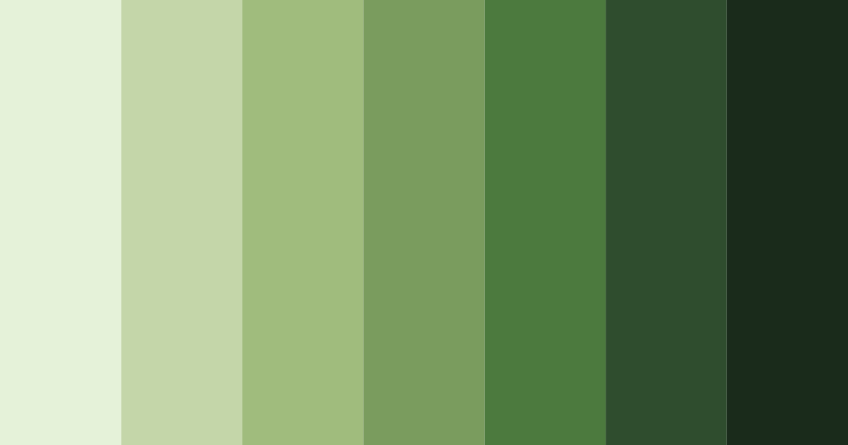 Download green nature color palette PNG image (landscape)