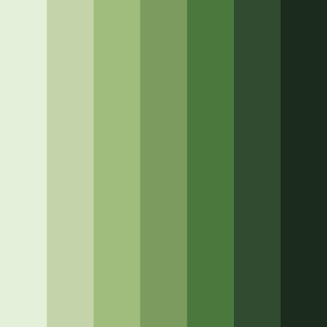 Download green nature color palette PNG image (square)