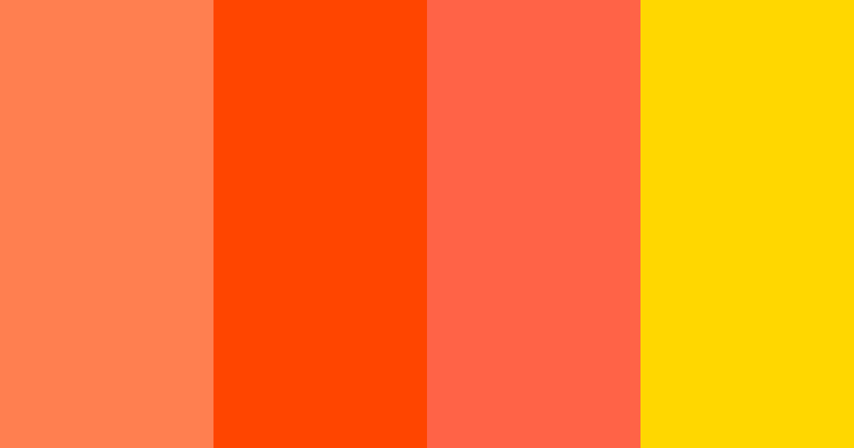 Download vibrant sunset color palette PNG image (landscape)