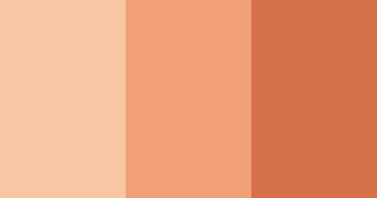 Download peachy tones color palette PNG image (landscape)